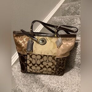 Coach Legacy Signature Patchwork Tote.